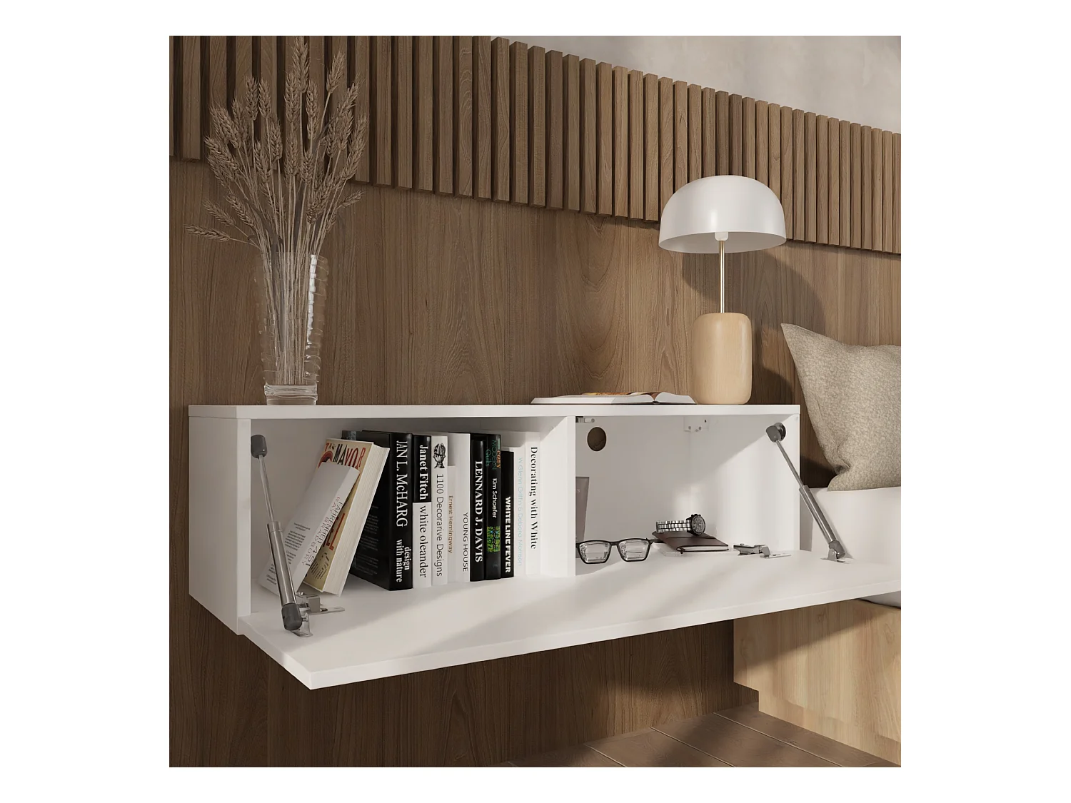 TV-Möbel 105 cm 140 cm Hängendes Modernes Schwebendes TV-Bank für Wohnzimmer