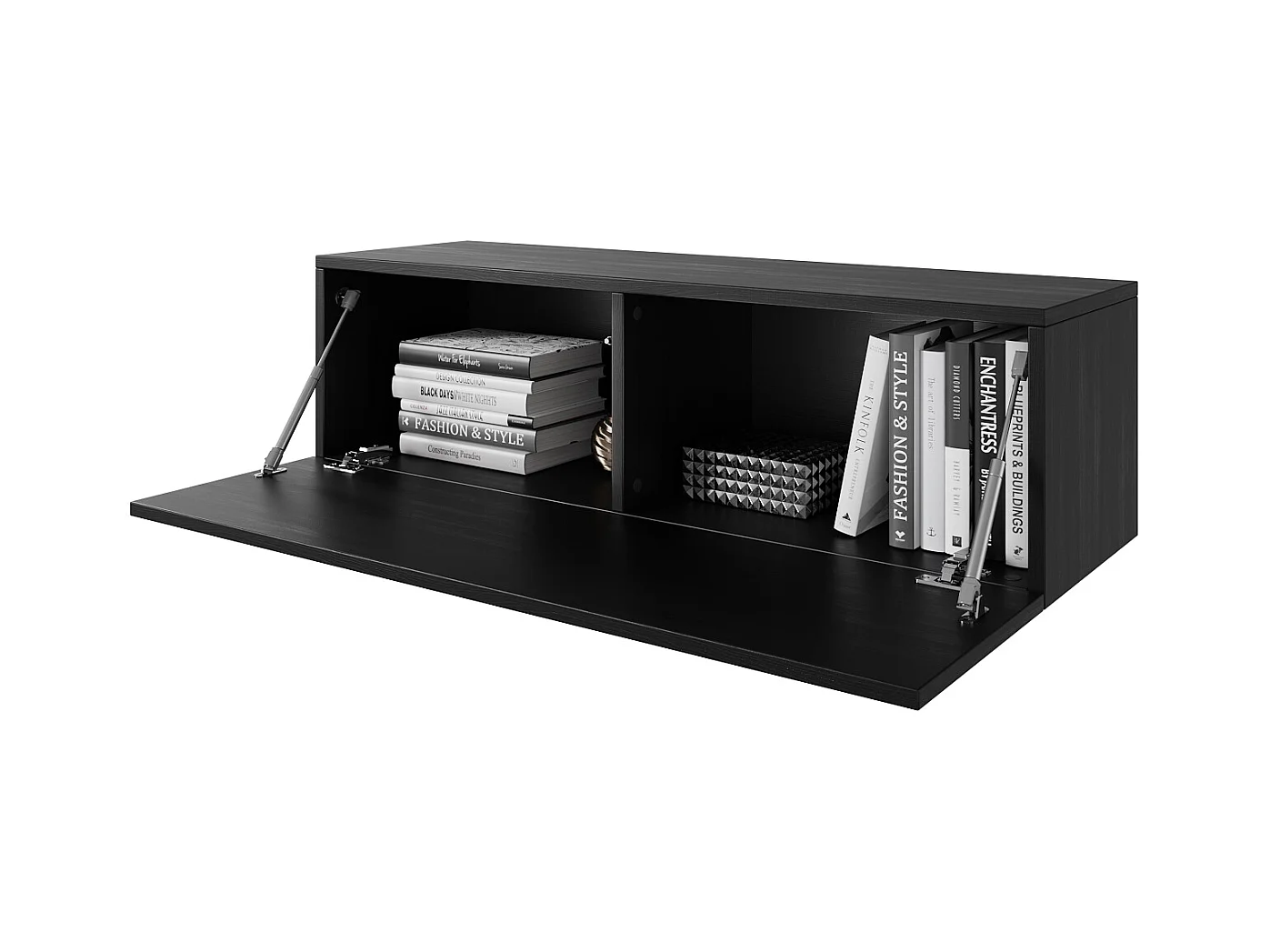 Meuble TV 105 cm 140 cm Banc Télé  Suspendu Banc Télévision Moderne Flottante pour Salon