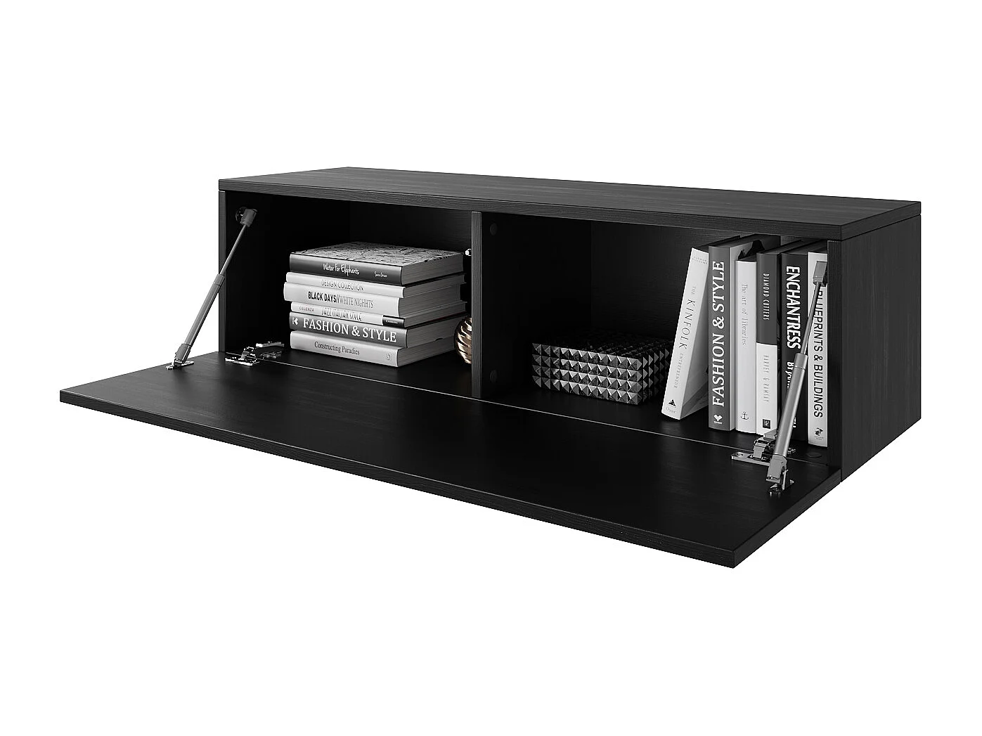 Meuble TV 105 cm 140 cm Banc Télé  Suspendu Banc Télévision Moderne Flottante pour Salon