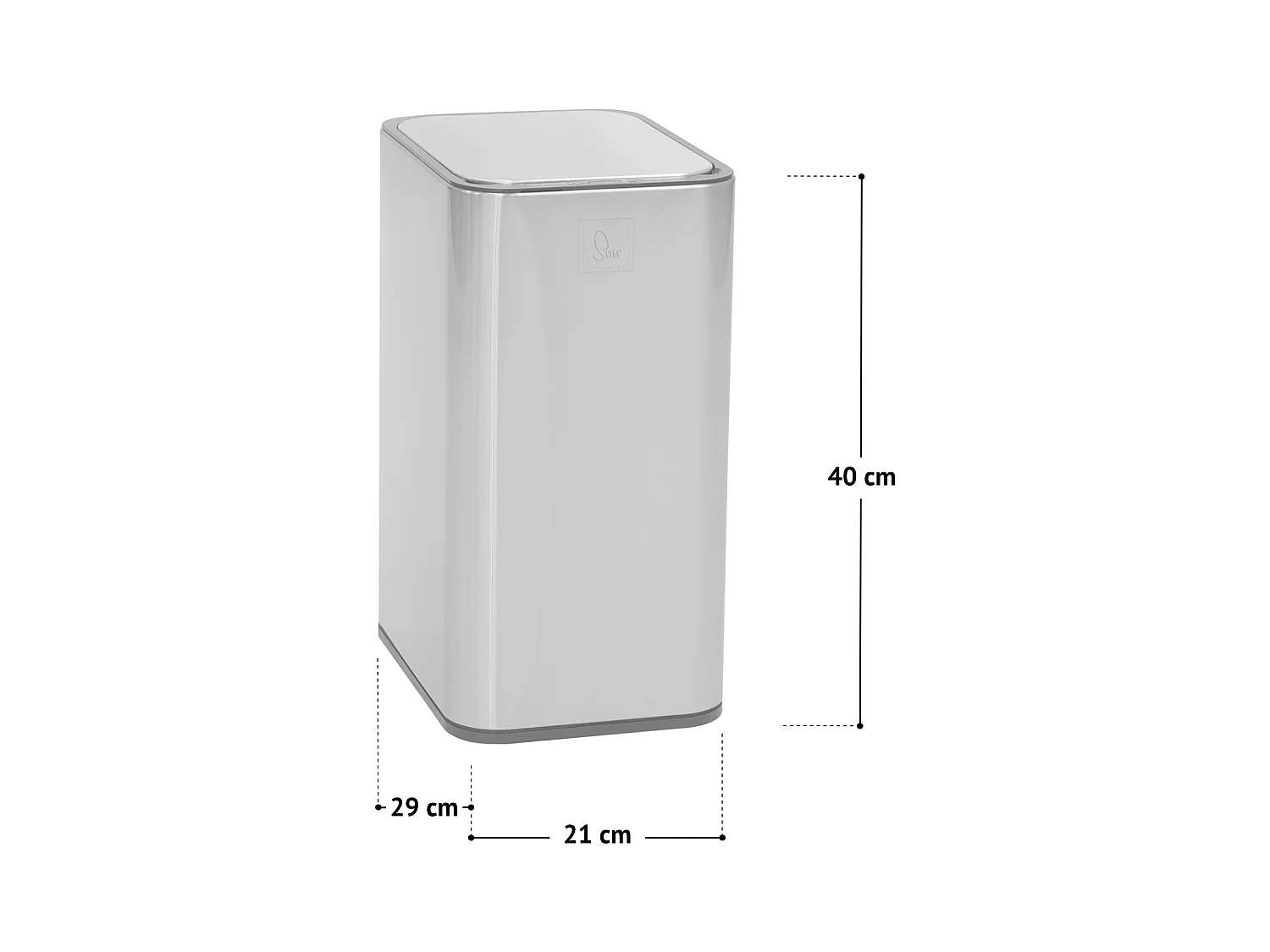 SVITA SE13L Poubelle à capteur Poubelle de cuisine Poubelle automatique Argent