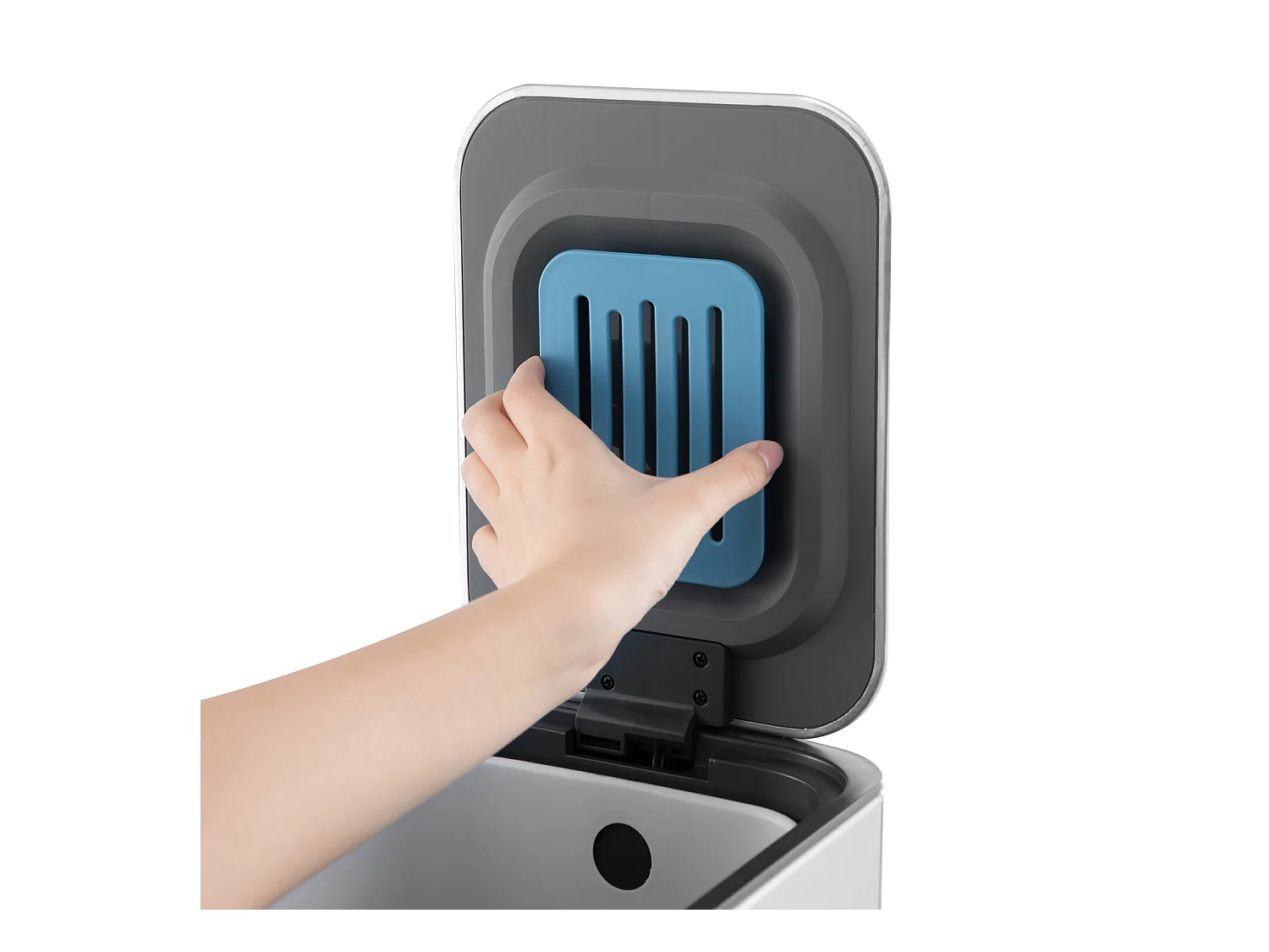 SVITA SE13L Poubelle à capteur Poubelle de cuisine Poubelle automatique Argent