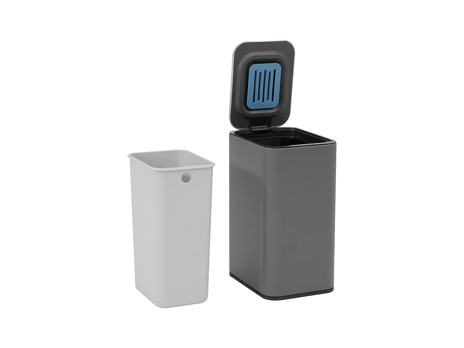 SVITA SE13L Poubelle à capteur Poubelle de cuisine Poubelle automatique Gris
