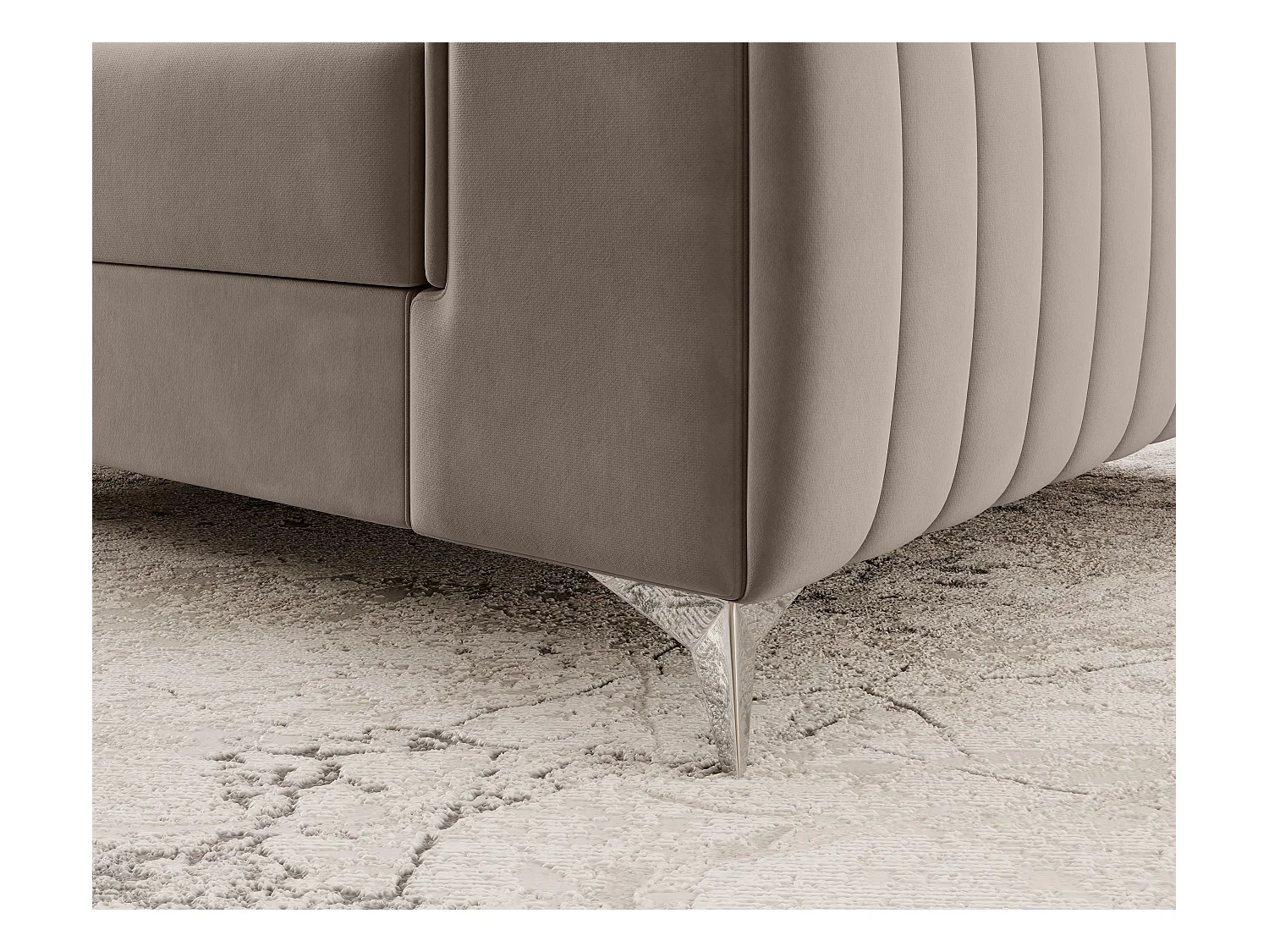 Fauteuil Laurence/Tissu/Beige