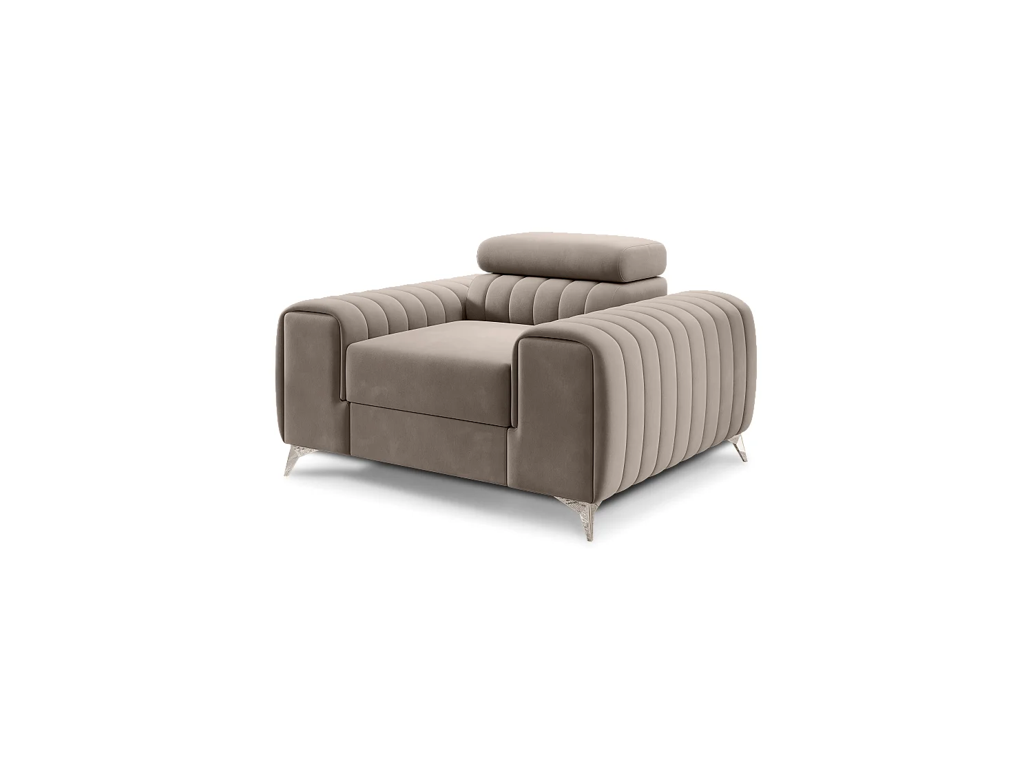 Fauteuil Laurence/Tissu/Beige