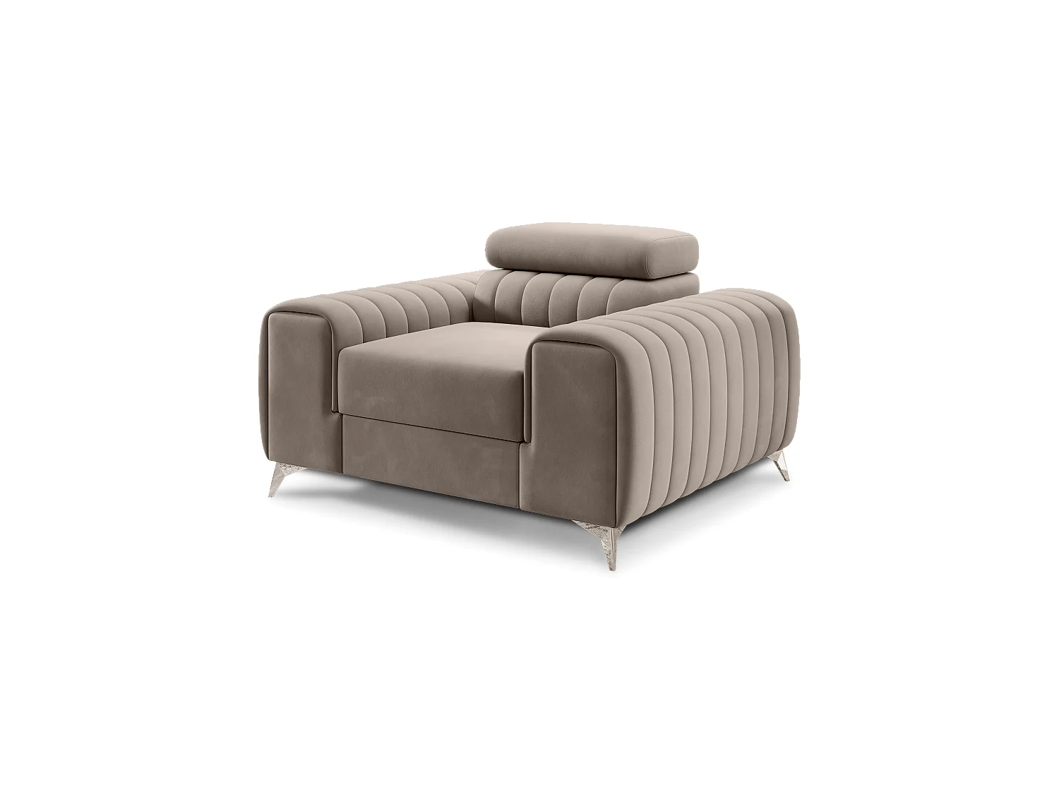 Fauteuil Laurence/Tissu/Beige