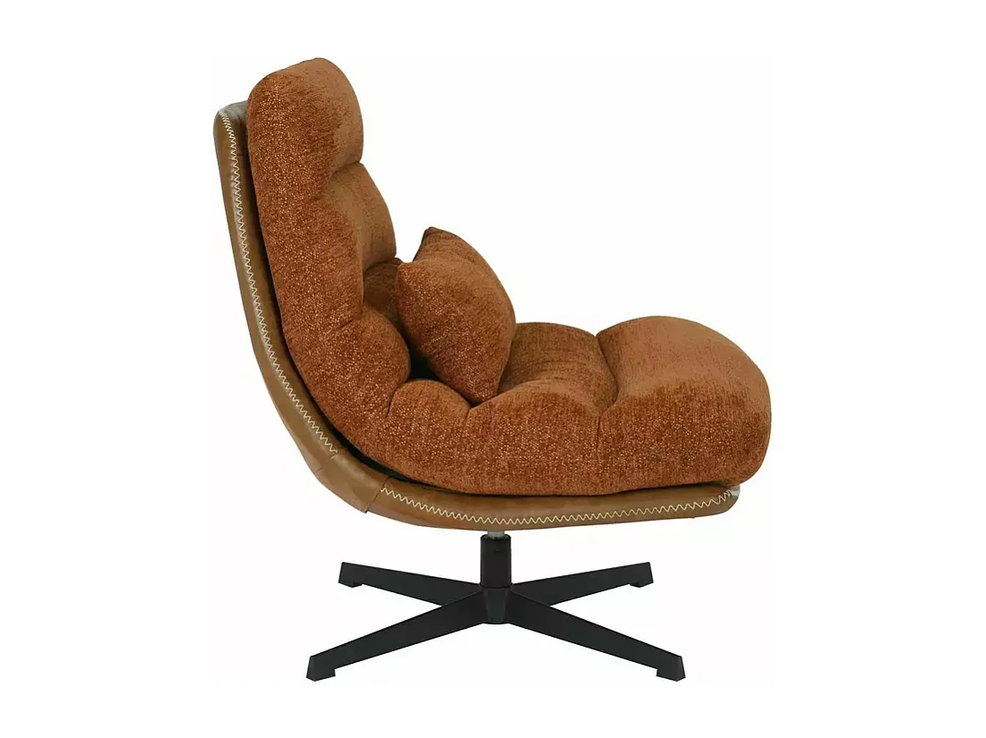 Fauteuil Felicia/ Tissu/Cuivre