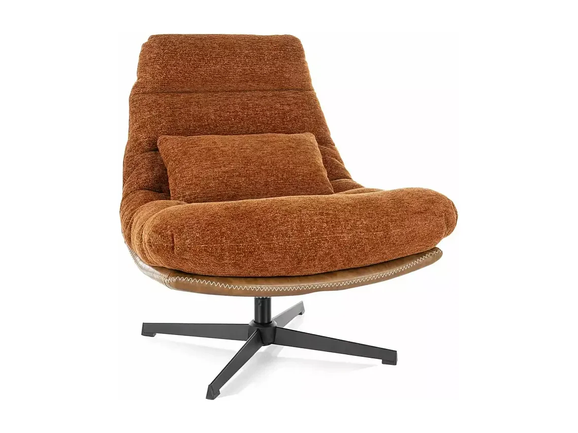 Fauteuil Felicia/ Tissu/Cuivre