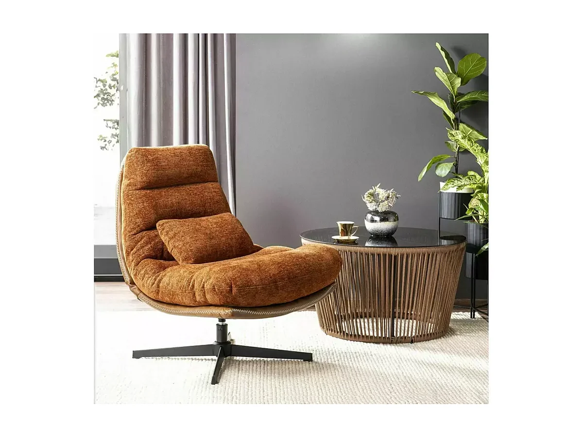 Poltroncina Felicia/Tessuto/Rame