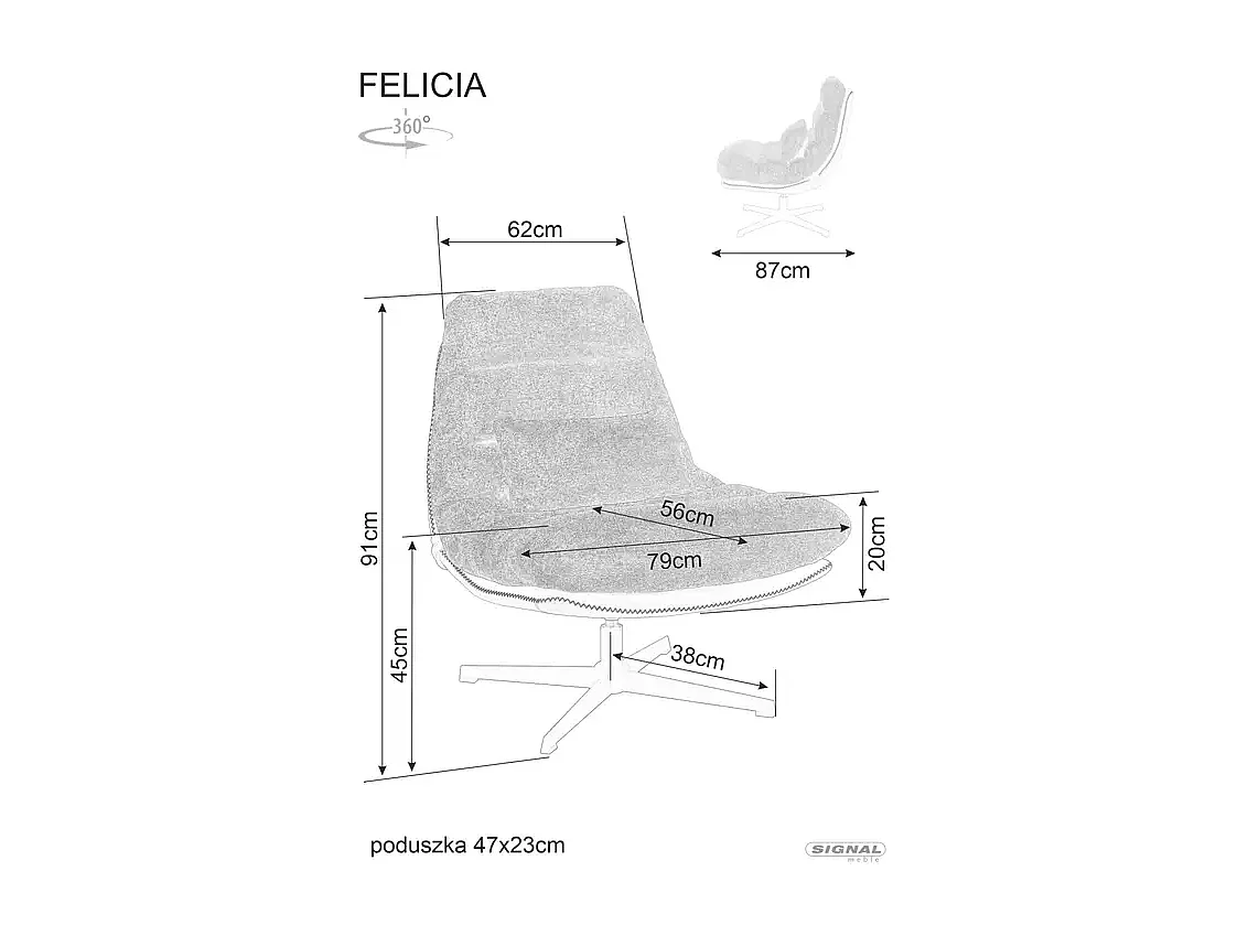 Poltroncina Felicia/Tessuto/Rame