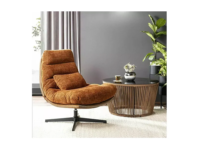 Sessel Felicia/Stoffbezug/Kupfer