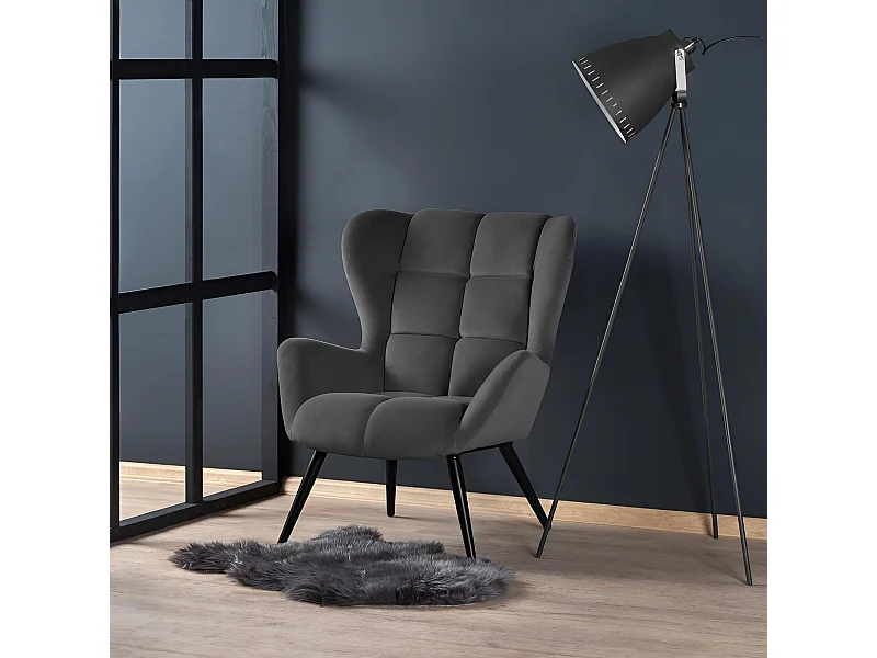 Relax Fauteuil Tyrion/Tissu/Anthracite