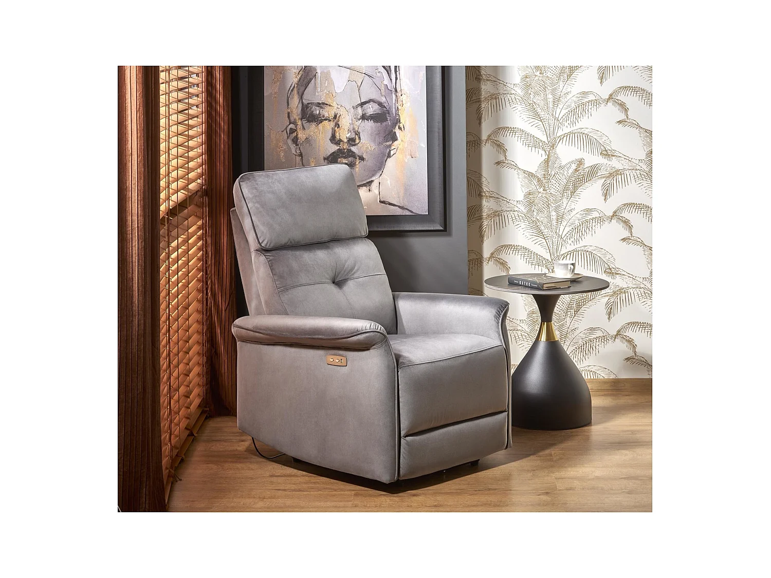 Relax Fauteuil Semir/Tissu/gris