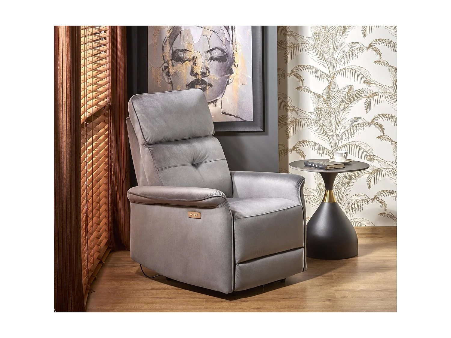 Relax Sessel Semir/Stoffbezug/Grau