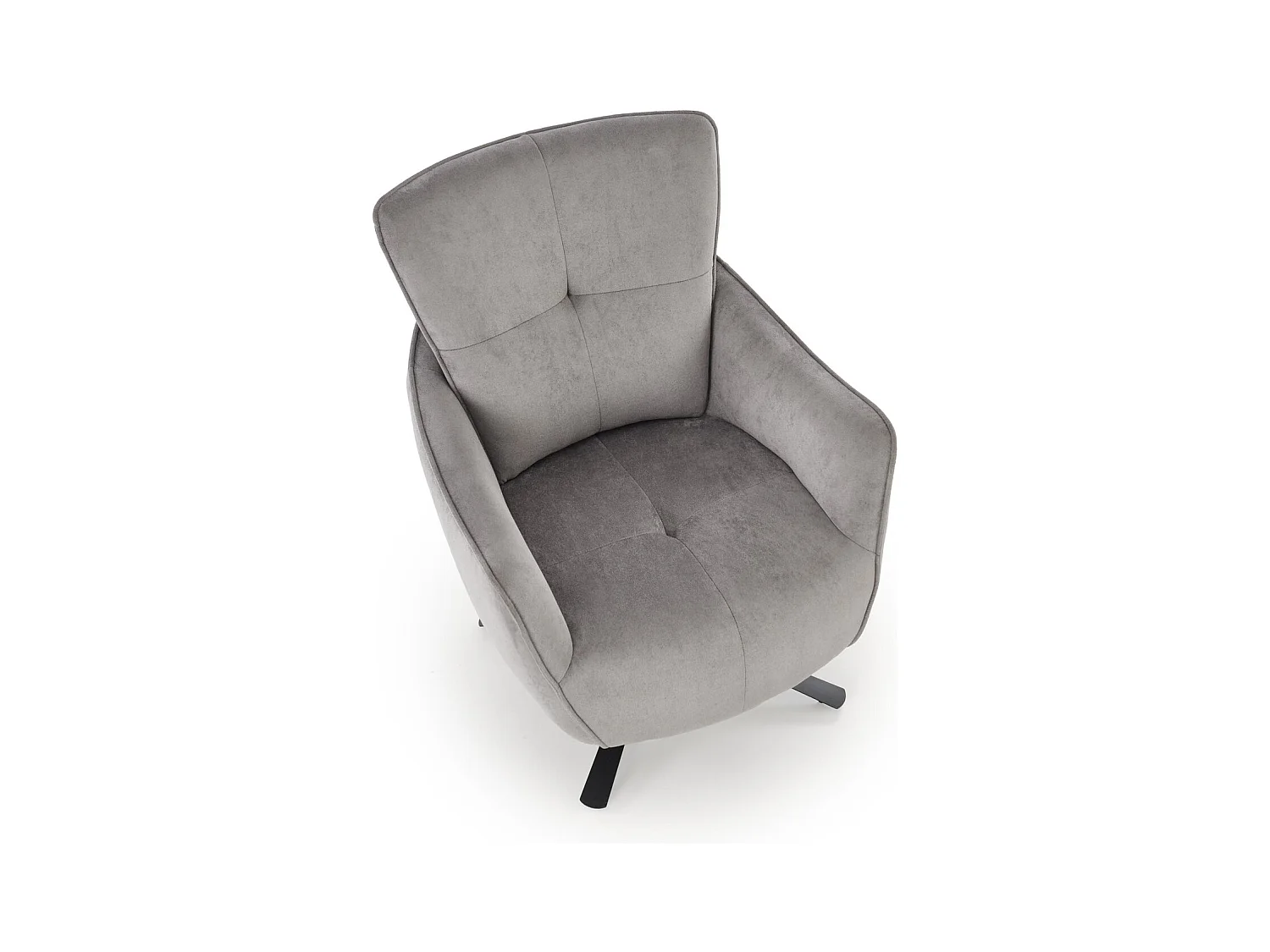Fauteuil Scampi/revêtement en tissu/fonction pivotante/Gris