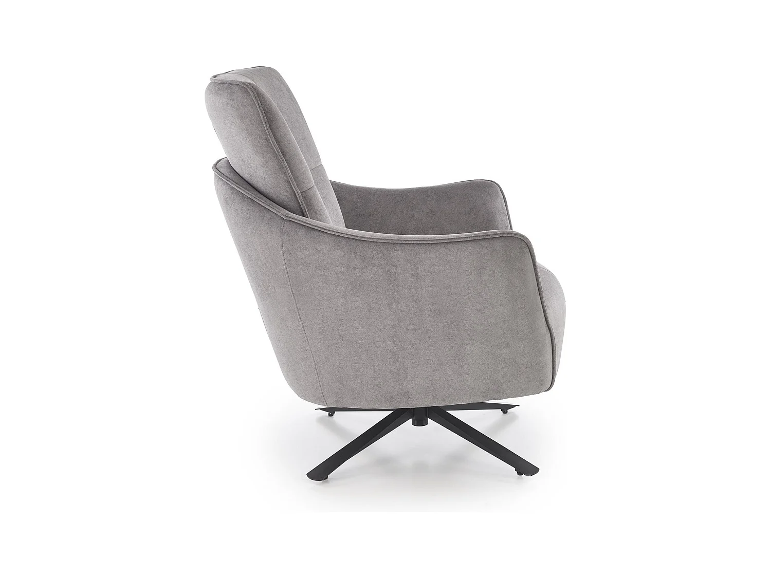 Fauteuil Scampi/revêtement en tissu/fonction pivotante/Gris