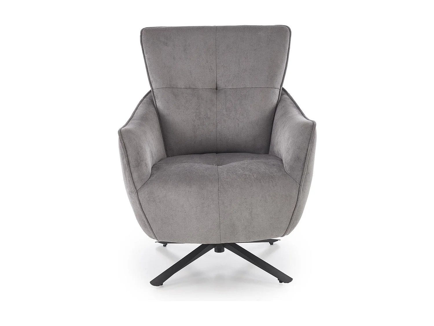 Poltrona Scampi/rivestimento in tessuto/funzione girevole/Grigio