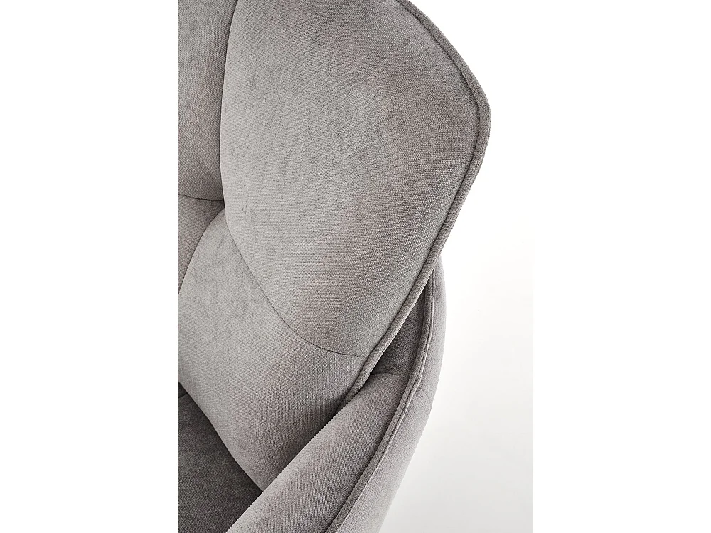 Poltrona Scampi/rivestimento in tessuto/funzione girevole/Grigio