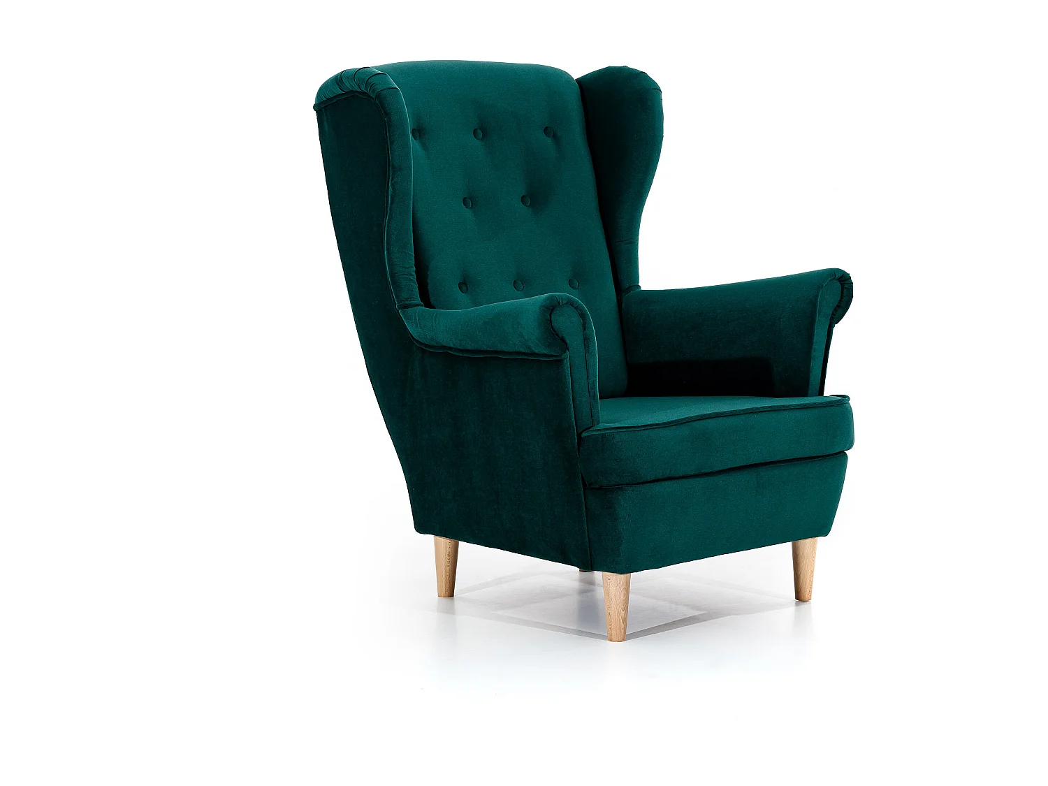 Fauteuil Chiestro/revêtement en tissu/vert