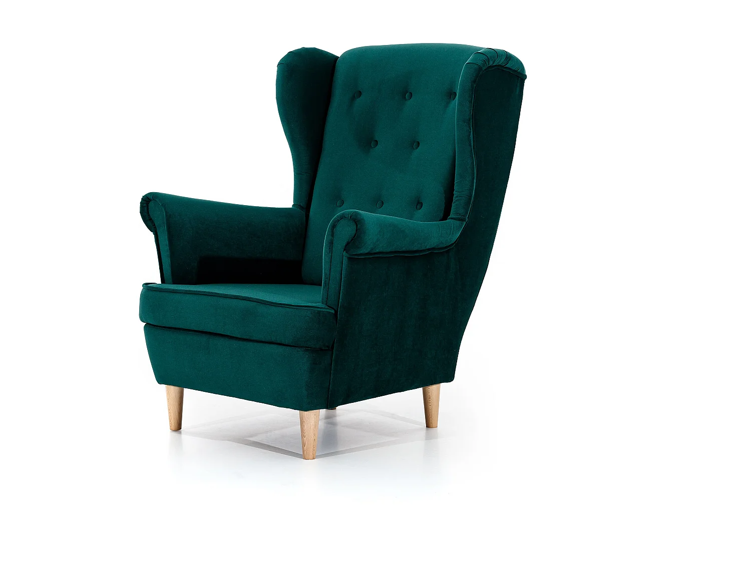 Fauteuil Chiestro/revêtement en tissu/vert