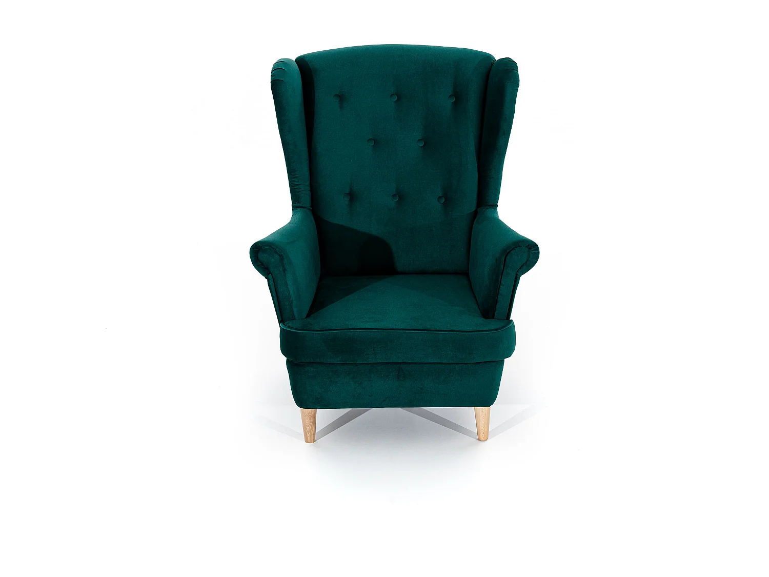 Fauteuil Chiestro/revêtement en tissu/vert
