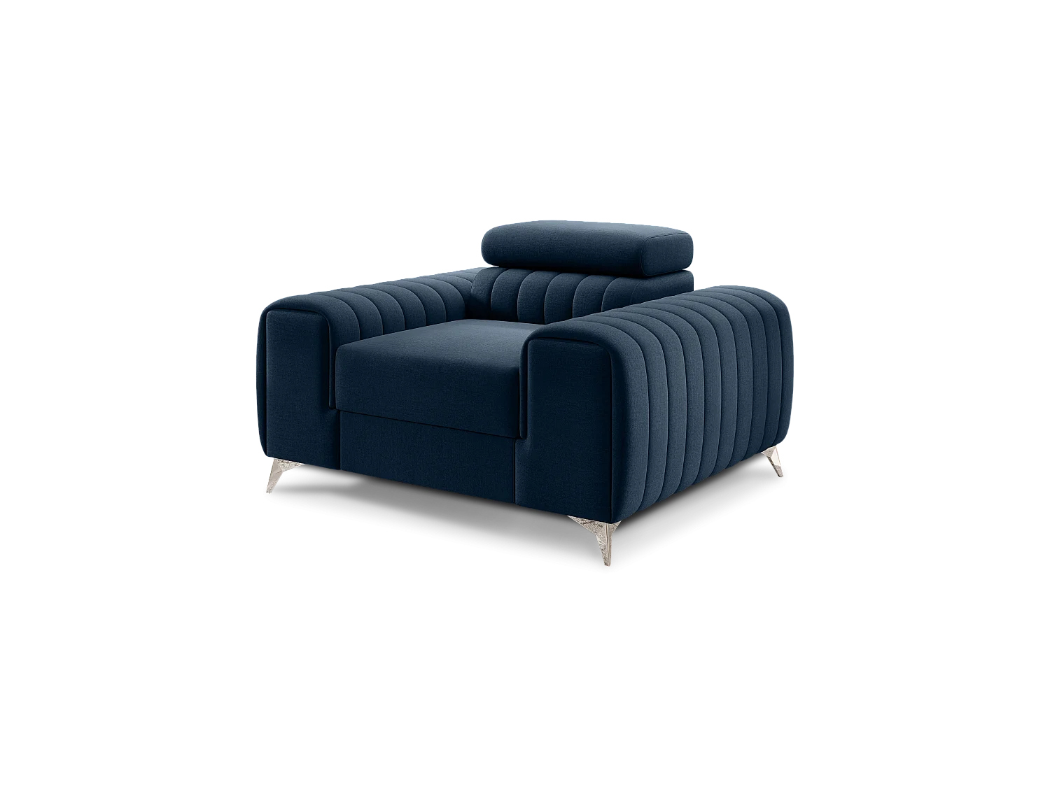 Poltrona Laurence/Tessuto/Blu