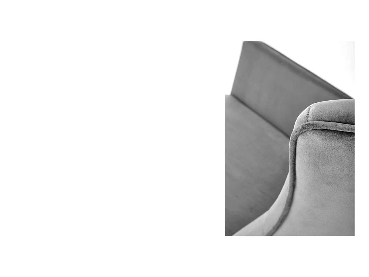 Relax Fauteuil Branco/Tissu/Gris