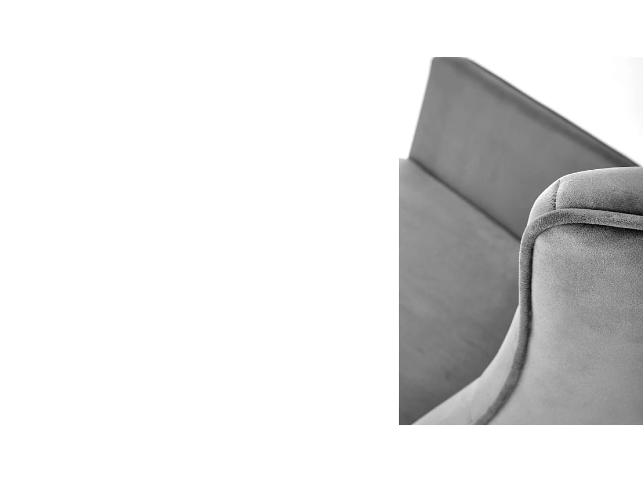 Relax Fauteuil Branco/Tissu/Gris