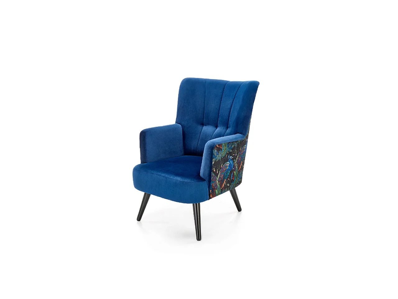 Pagoni Poltrona/Tessuto/Blu