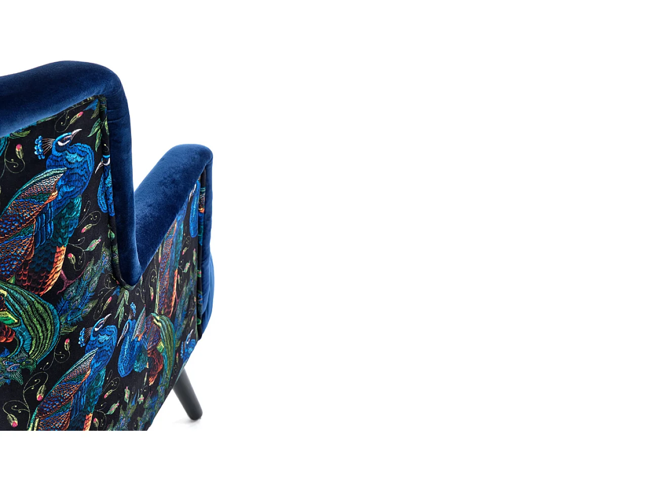 Pagoni Poltrona/Tessuto/Blu