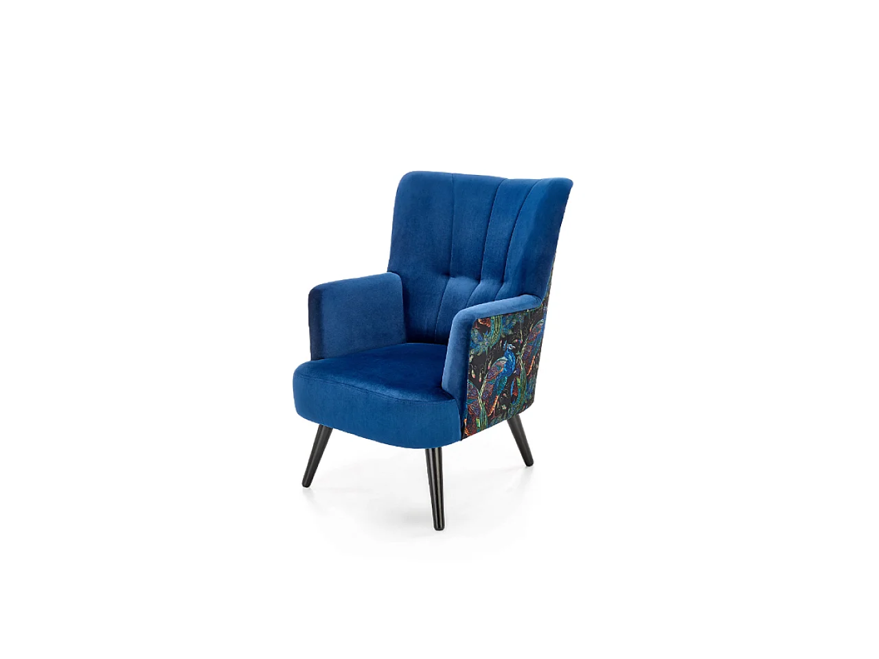 Pagoni Poltrona/Tessuto/Blu