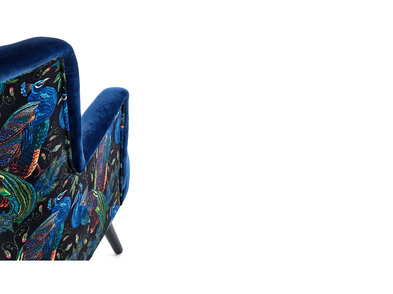 Pagoni Poltrona/Tessuto/Blu