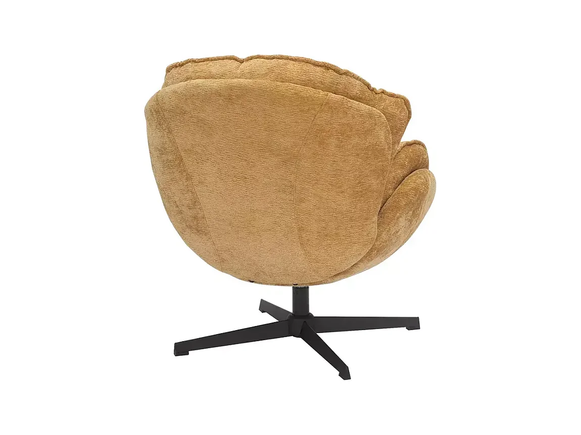 Fauteuil Bettys/revêtement en tissu/fonction pivotante 360o/Orange