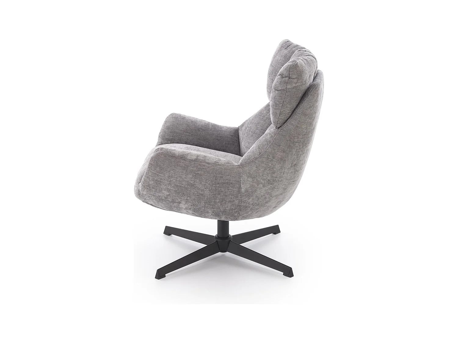 Fauteuil Lammo/fonction pivotante/Tissu/Gris