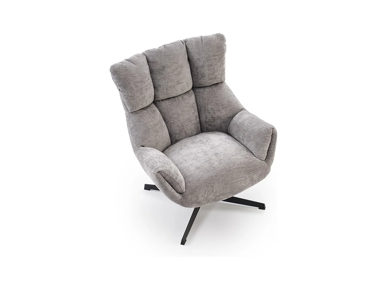 Fauteuil Lammo/fonction pivotante/Tissu/Gris
