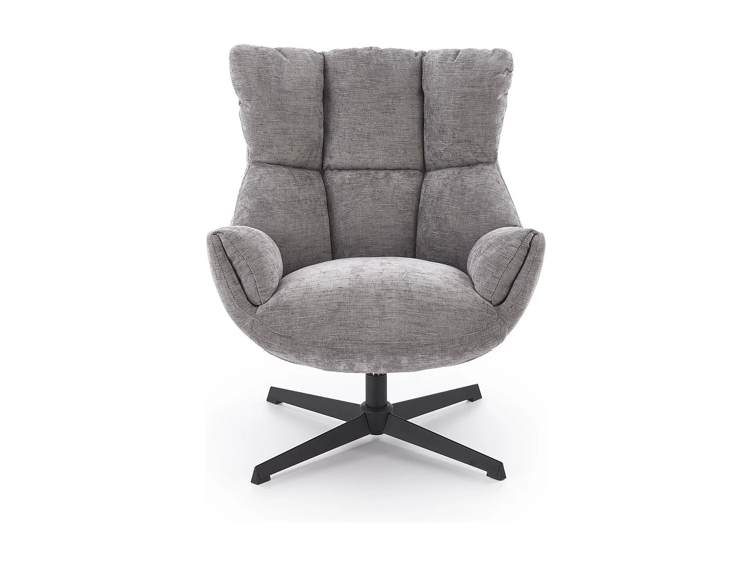 Poltrona Lammo/funzione girevole/Tessuto/Grigio