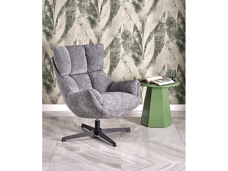 Sessel Lammo/Drehfunktion/Stoffbezug/Grau