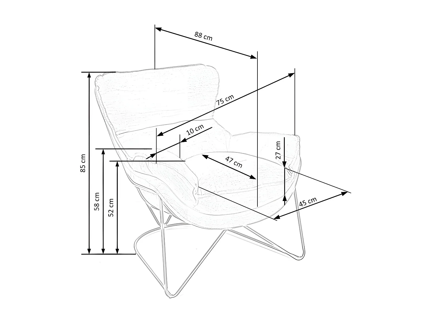 Relax Fauteuil Volker/Tissu/Anthracite