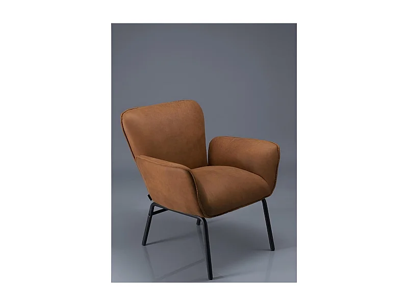 Relax Poltrona Elsa/Tessuto/Marrone