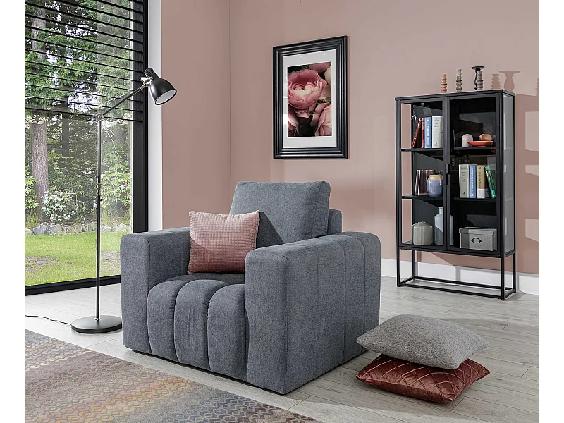 Commforti Fauteuil/Tissu/Gris