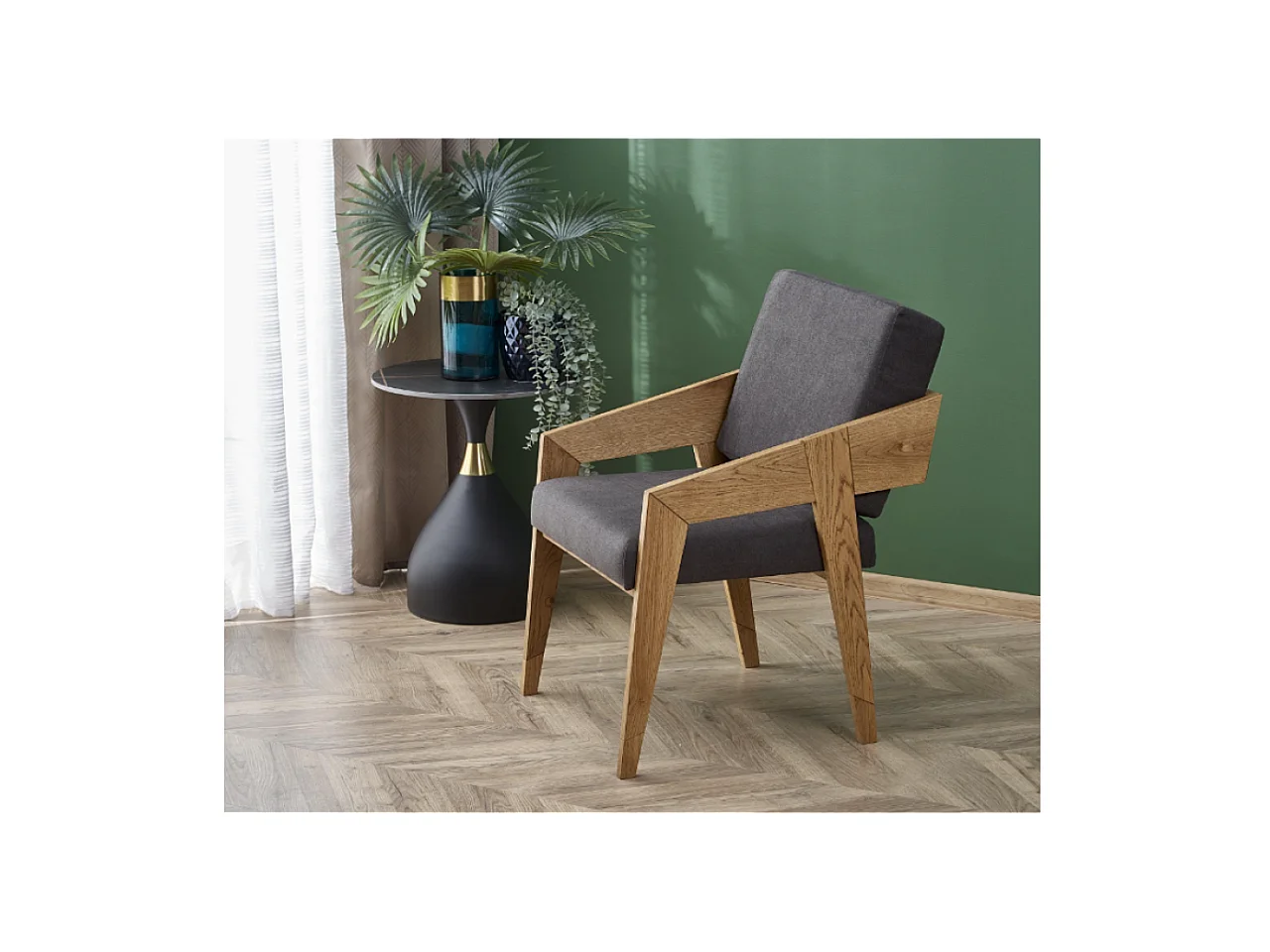 Sessel Fildom/Stoffbezug/Grau