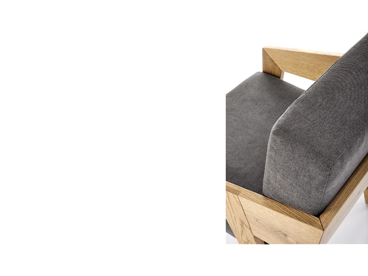 Fauteuil Fildom/Tissu/Gris