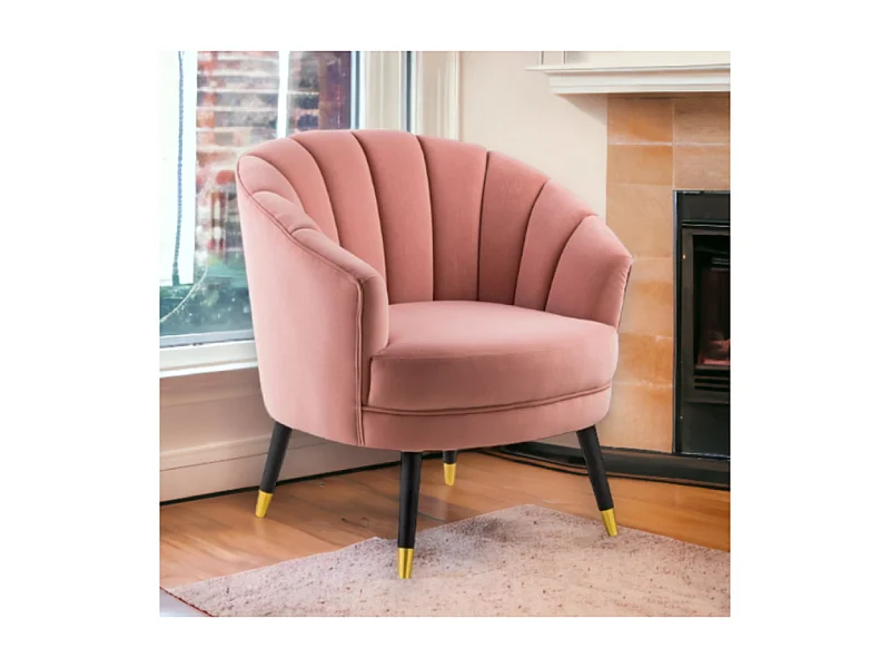 Sessel Plam/Stoffbezug/Pink