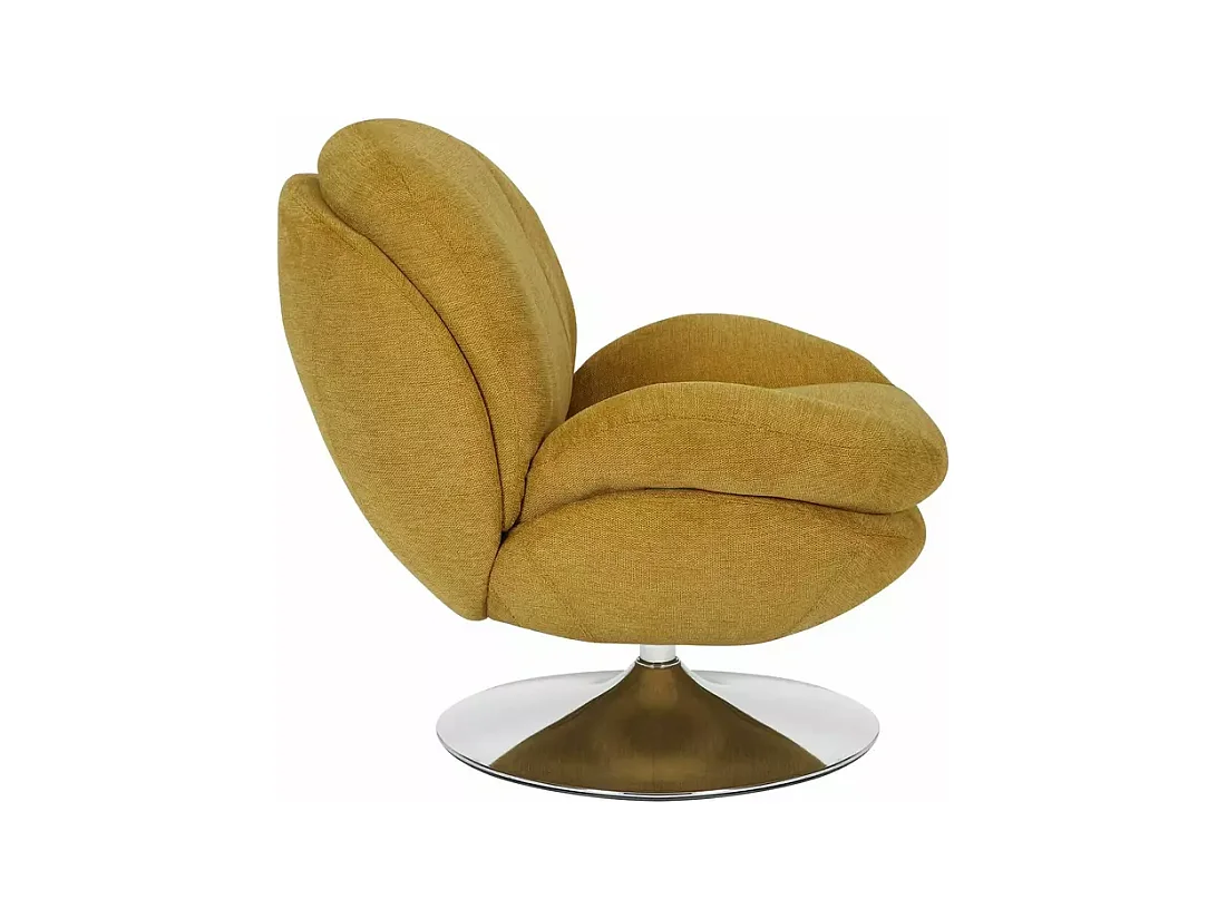 Fauteuil Brigitte/Tissu/Orange