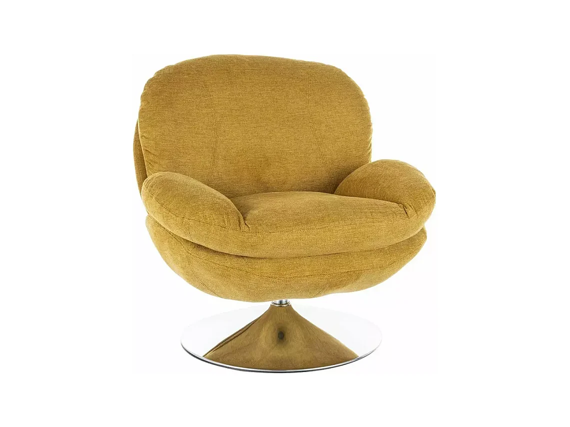 Fauteuil Brigitte/Tissu/Orange