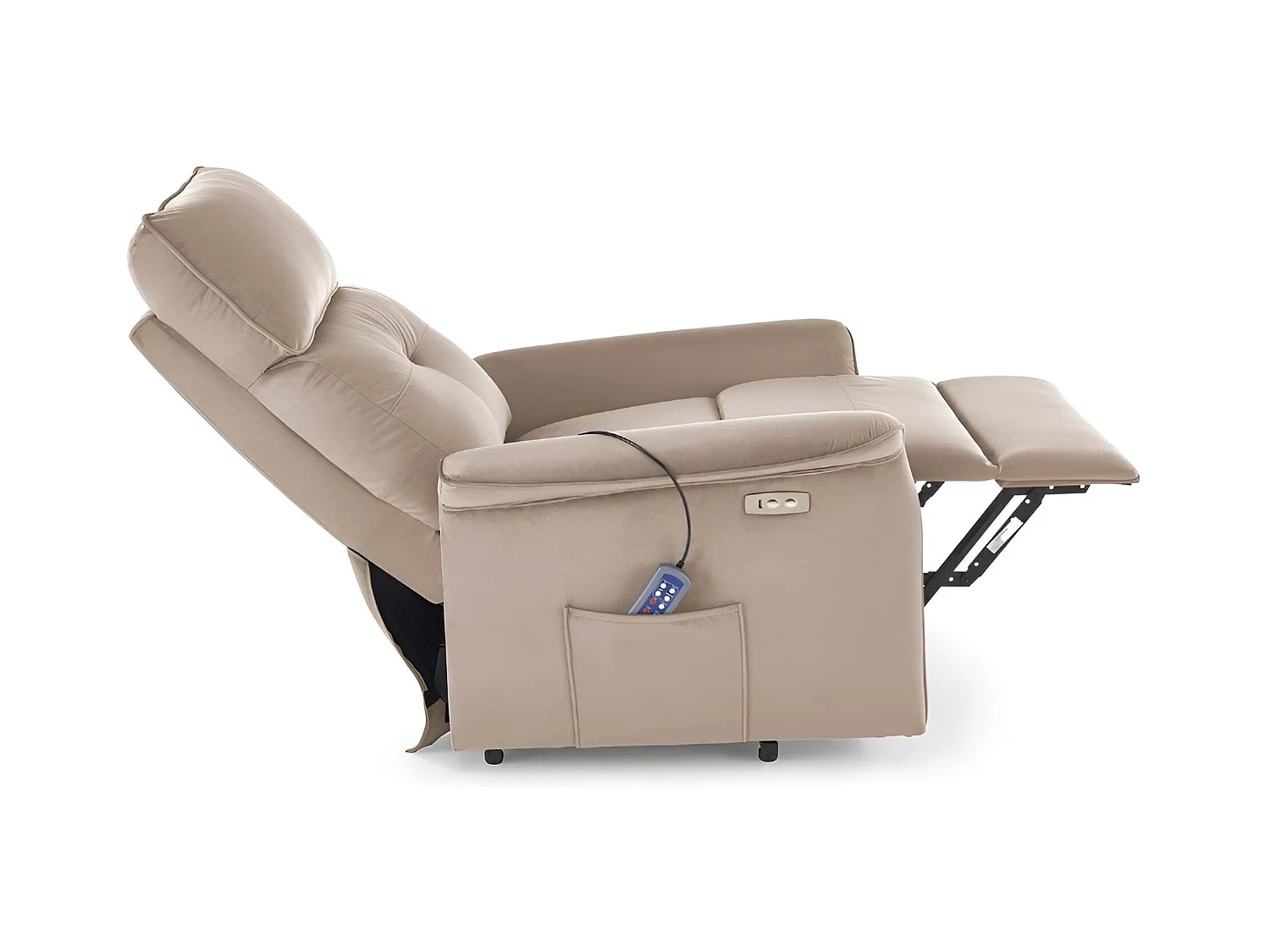 Tavolo da pranzo Gaston Premium XL (75x140-180)/Allungabile/Ceramica/Nero Bianco Grigio