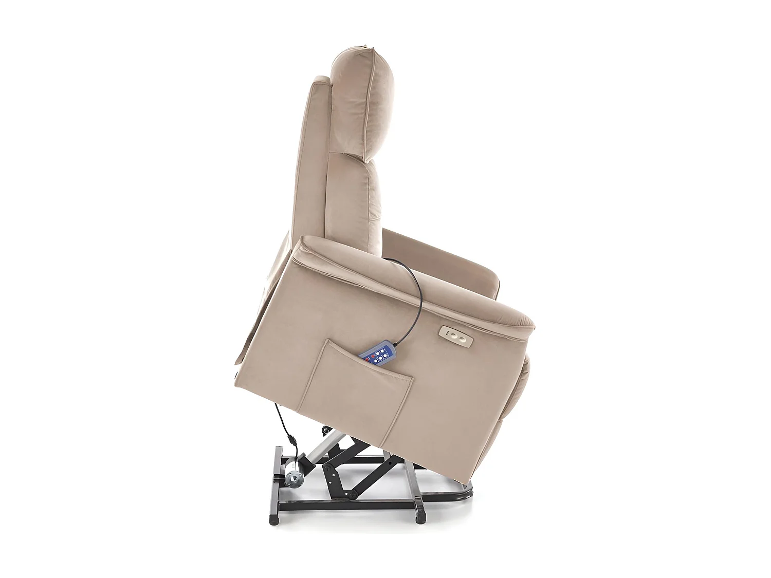 Tavolo da pranzo Gaston Premium XL (75x140-180)/Allungabile/Ceramica/Nero Bianco Grigio