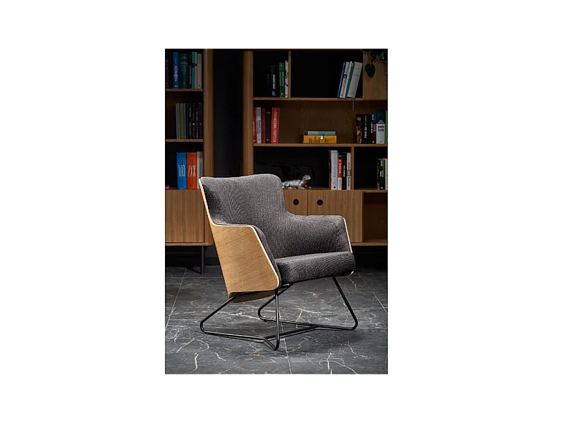 Relax Sessel Phantom/Stoffbezug/grau