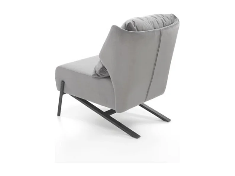 Fauteuil Victus/revêtement en tissu/gris