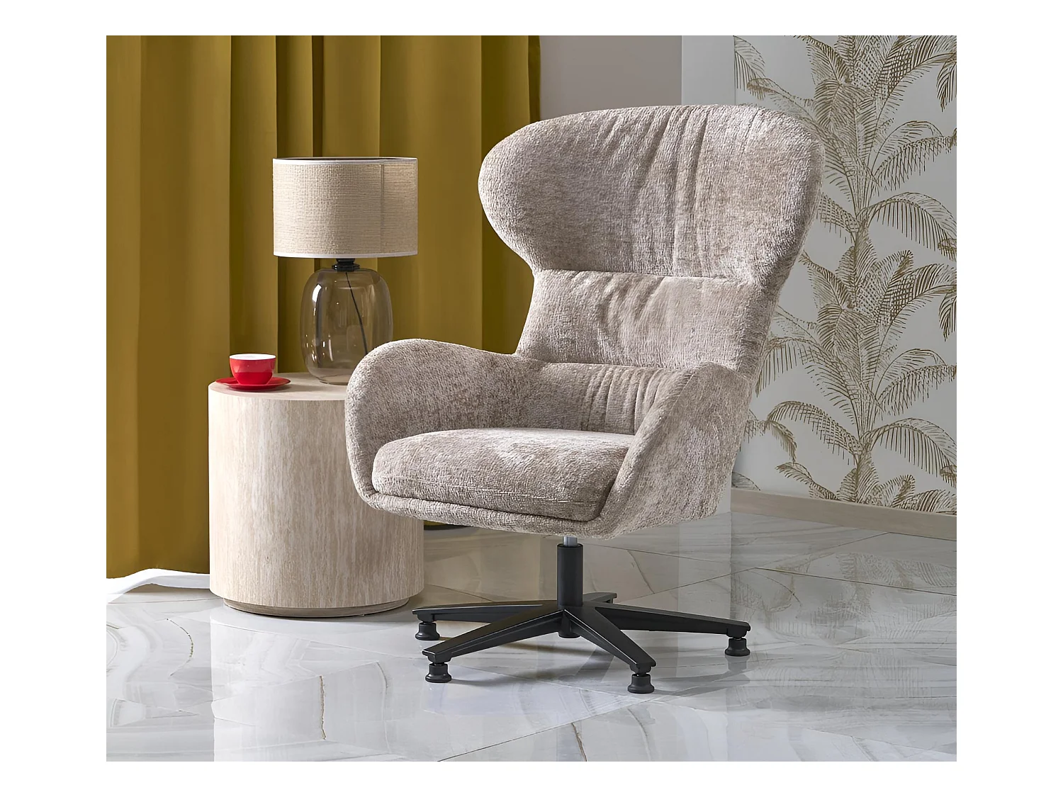 Sessel Franco/Stoffbezug/Beige