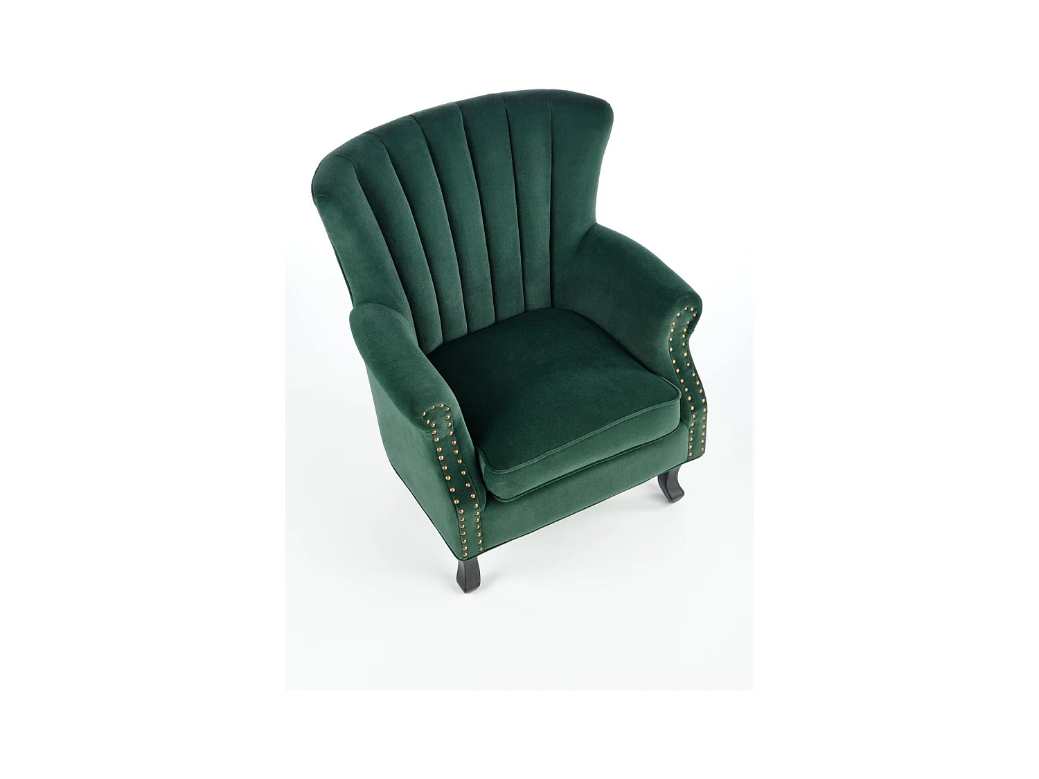 Fauteuil relax Titan/Housse en tissu velours/Vert